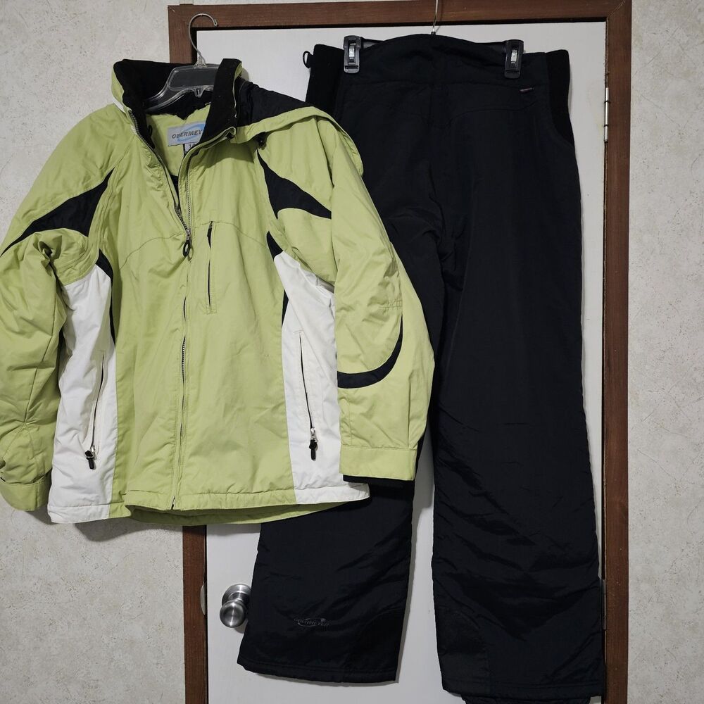 Obermeyer Ladies Size 14/16S Snow Set Jacket And Pants 16 Short Black Jacket 14.